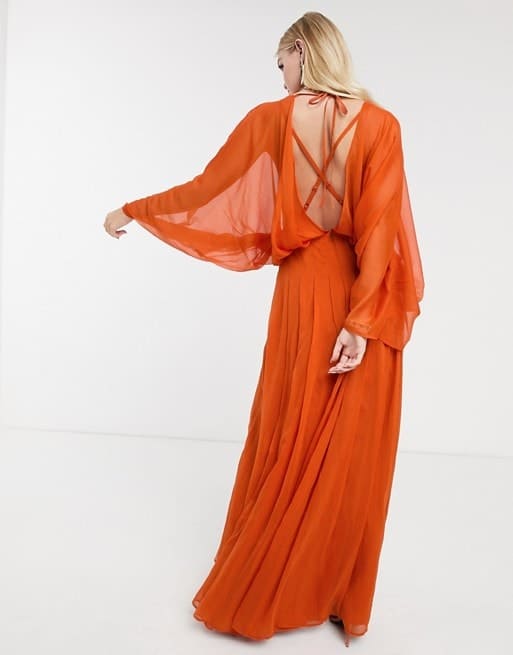 robe asos orange dans la rubrique comment s'habiller pour un mariage