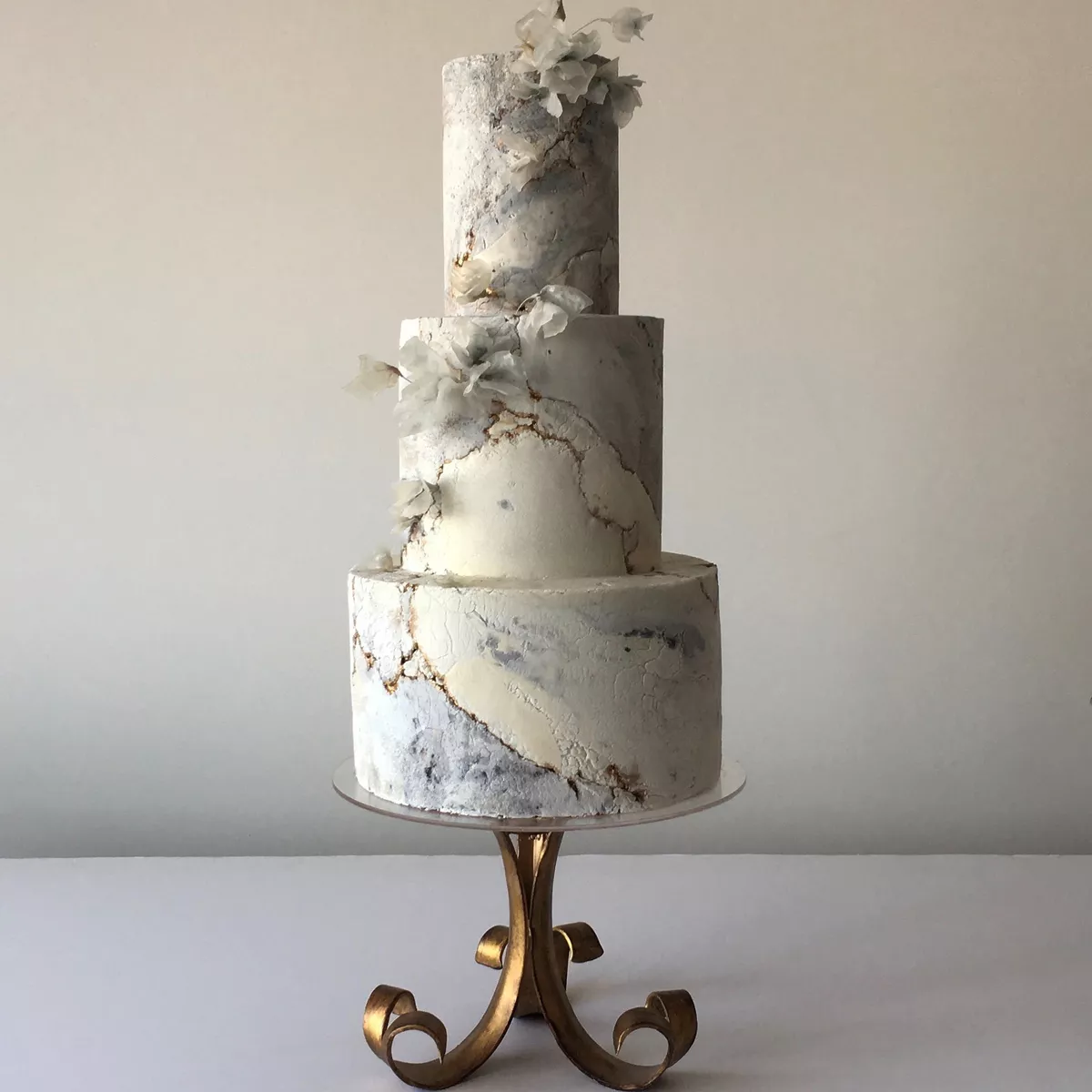inspiration pour gâteau de mariage marbré